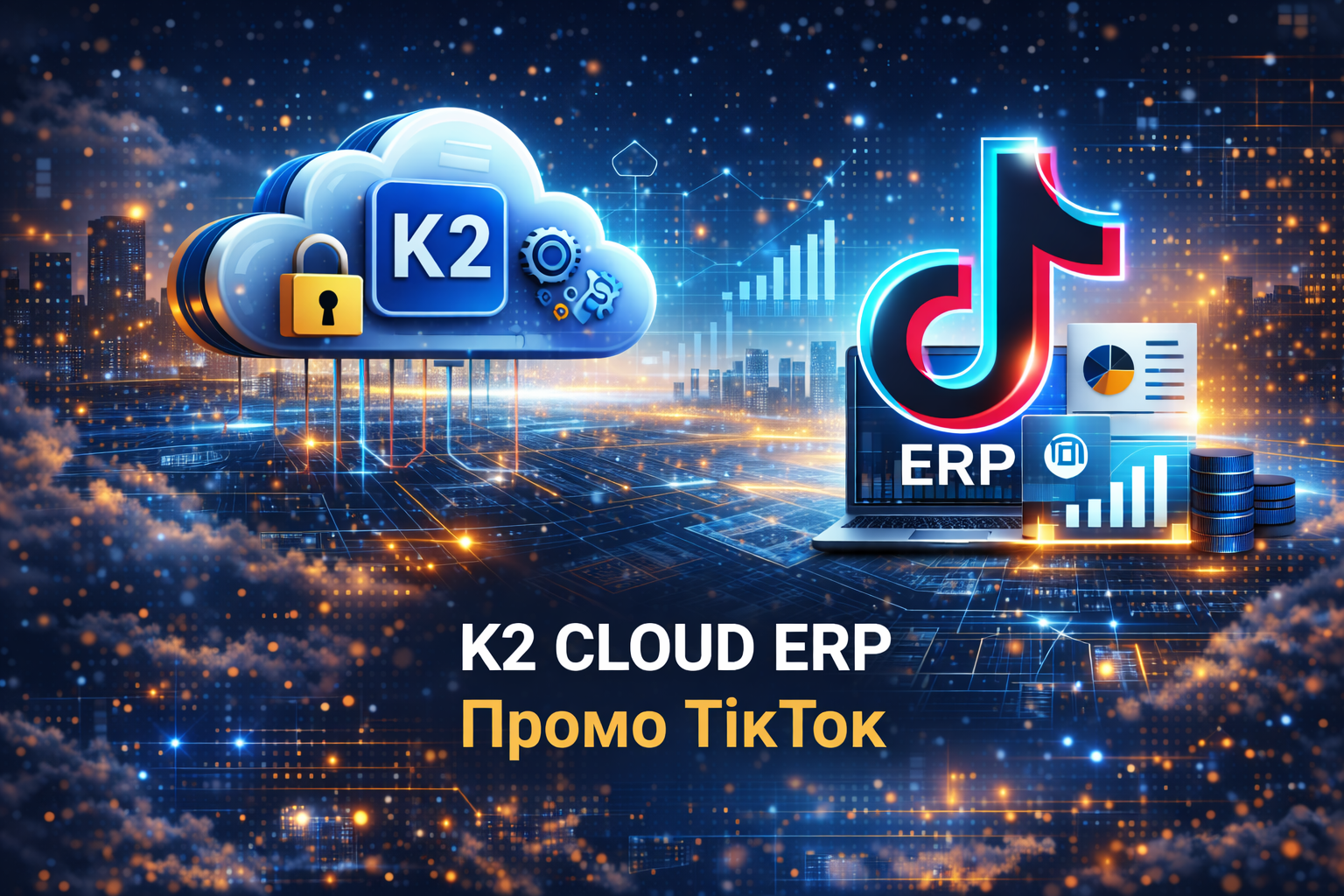 K2 ERP промо Тікток: економіка впровадження K2 ERP для бізнесу: K2 ERP промо Тікток
