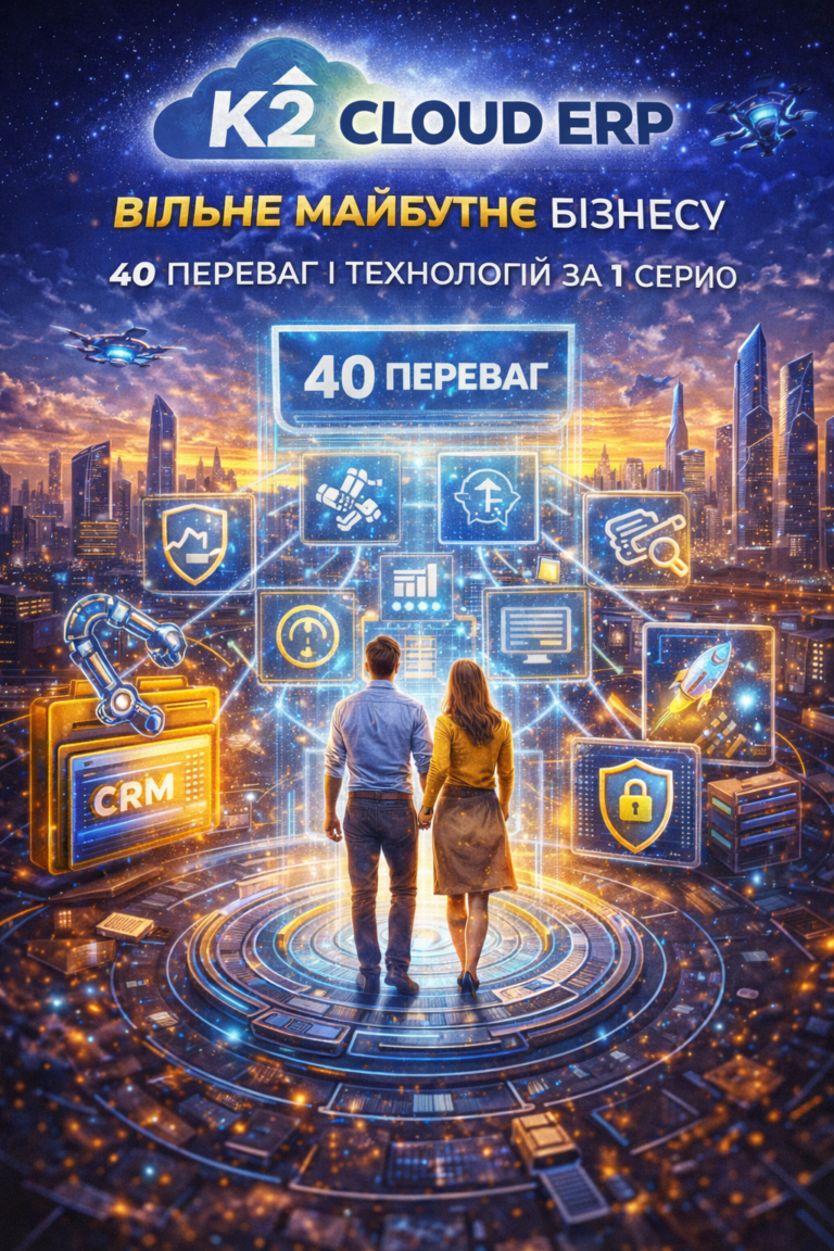 K2 ERP: економіка впровадження K2 ERP для бізнесу: K2 ERP — вільне майбутнє бізнесу