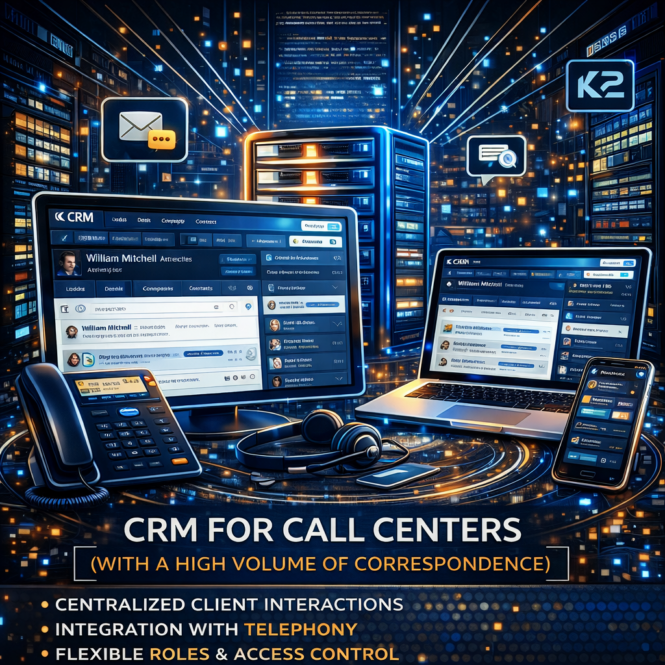 CRM для Колл-центру: економіка впровадження K2 ERP для бізнесу: CRM для Колл-центру 1 crm для колл-центру