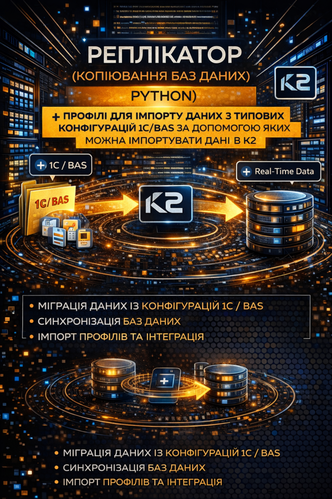 Реплікатор: економіка впровадження K2 ERP для бізнесу 1 Реплікатор