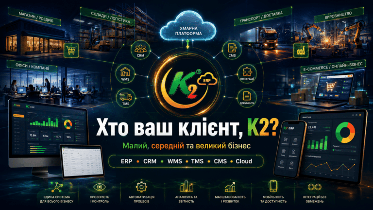 Хто ваш клієнт, K2: економіка впровадження K2 ERP для бізнесу: Хто ваш споживач послуг, K2?