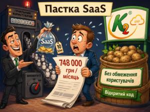 Пастка SaaS-систем: економіка впровадження K2 ERP для бізнесу: Пастка SaaS-систем